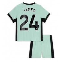 Chelsea Reece James #24 Tredje Tröja Barn 2023-24 Kortärmad (+ Korta byxor)
